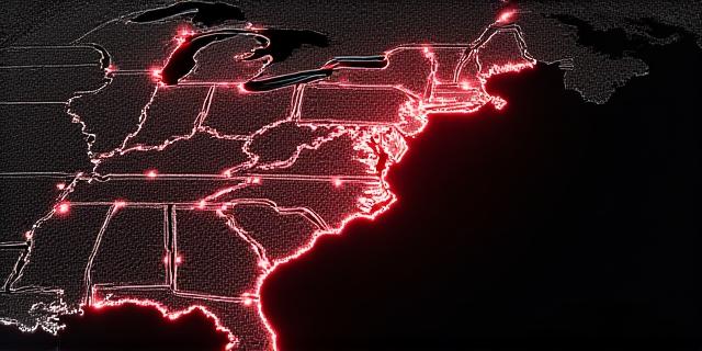 Logistics routing map N Charleston